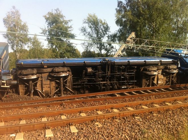 Wczoraj inny pociąg wykoleił się w Rybniku
