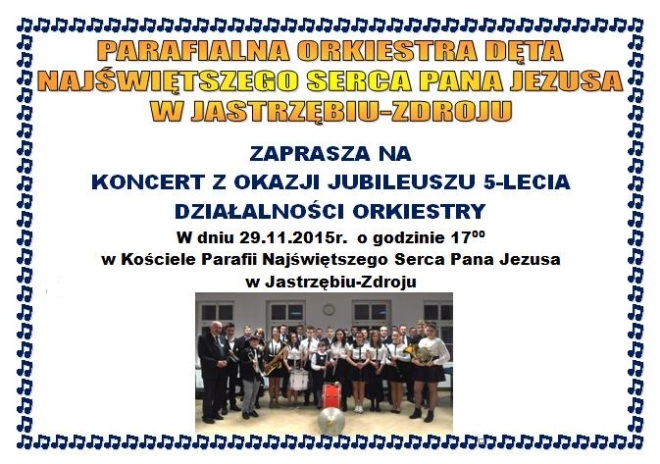 Parafialna Orkiestra Dęta NSPJ będzie świętowała 5 lat działalności! , materiały prasowe