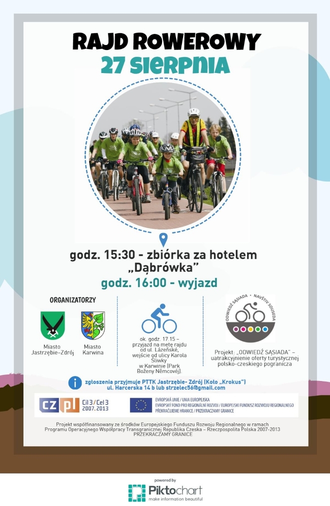 Weź udział w polsko-czeskim rajdzie rowerowym, materiały prasowe