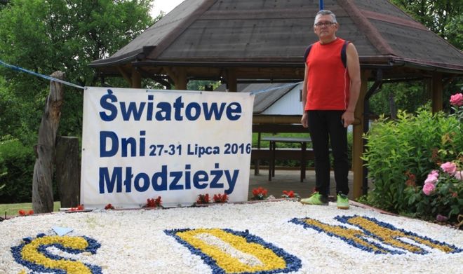Pan Wiesław przygotował swoją działkę na ŚDM, UM w Jastrzębiu-Zdroju