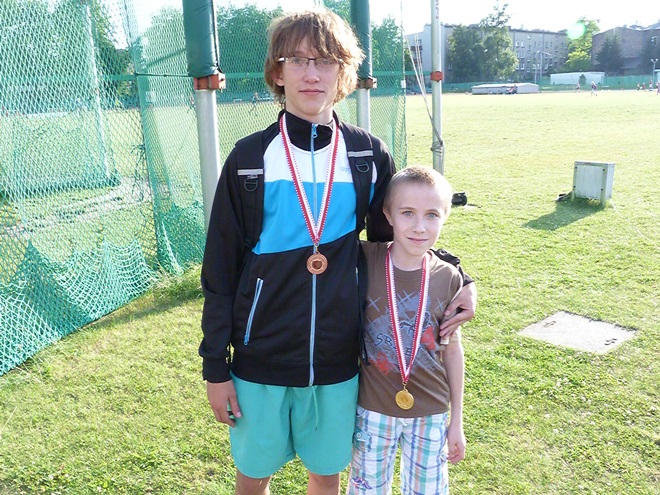Obiecujące wyniki najmłodszych biegaczy, Kamil Swalski i Łukasz Urbanek
