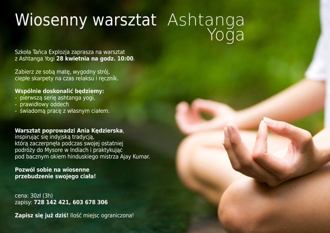 Wiosenne warsztaty Ashtanga Yoga, 
