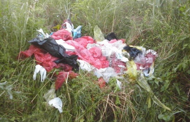 Worki, plastikowe butelki. Strażacy oczyszczali rzekę ze śmieci, źródło: Jastrzębie 112 - Facebook