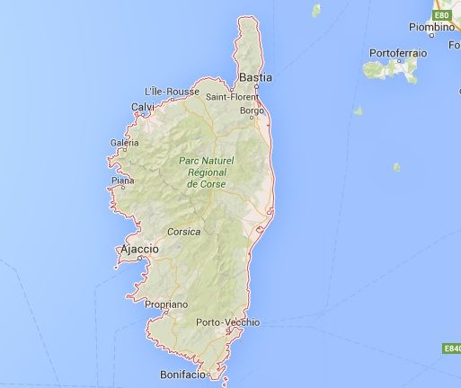 Jastrzębianka zbiera ekipę na wyjazd na Korsykę, google.maps