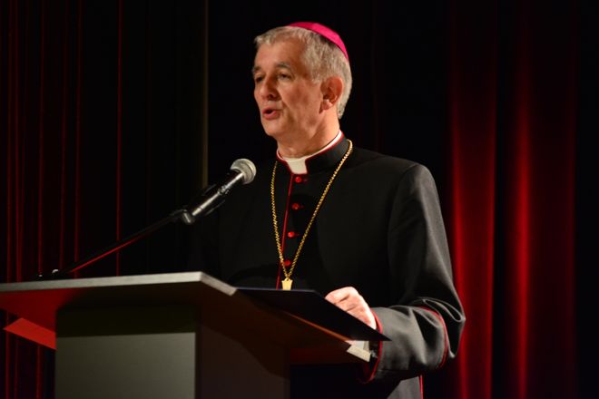Ks. biskup Marek Szkudło odebrał honorowe obywatelstwo, Robert Cebula